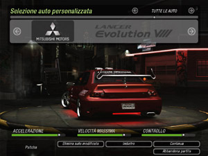 Mitsubishi Lancer Evolution VIII: Posteriore